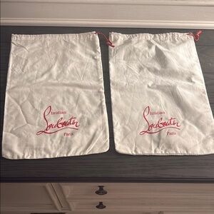 Christian Louboutin White Dust Bags